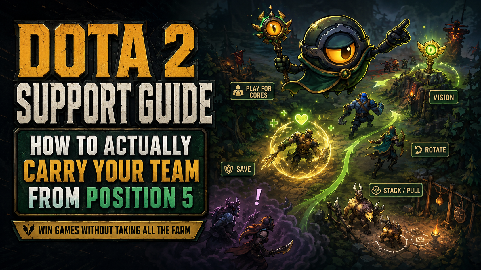 Dota 2 Support Guide — How to Carry Your Team from Position 5